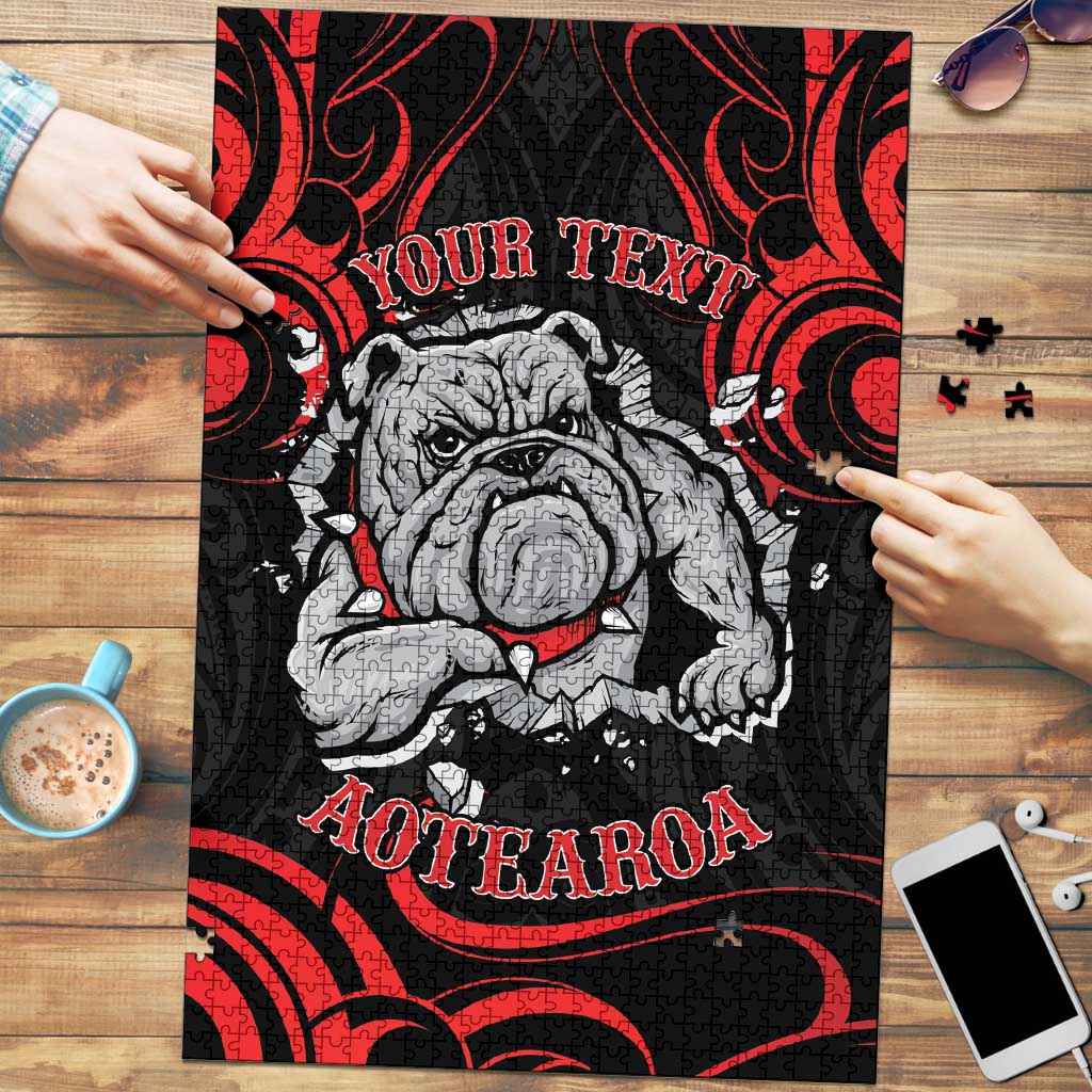 Personalised Aotearoa Bulldog Puzzle NZ Maori Tattoo - Polynesian Pride