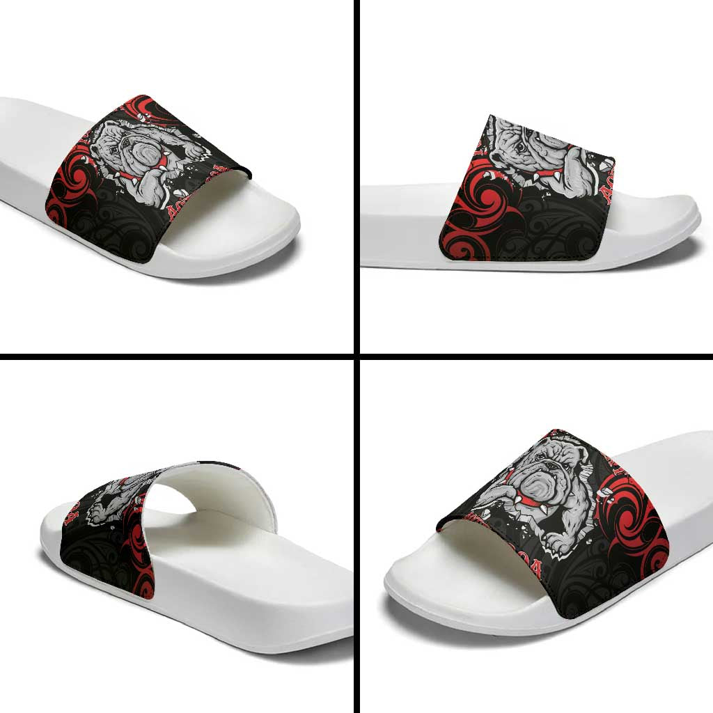 Personalised Aotearoa Bulldog Slide Sandals NZ Maori Tattoo - Polynesian Pride
