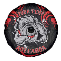 Personalised Aotearoa Bulldog Spare Tire Cover NZ Maori Tattoo