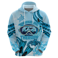 Hawaii Sea Turtle Snorkeling Is My Therapy Zip Hoodie