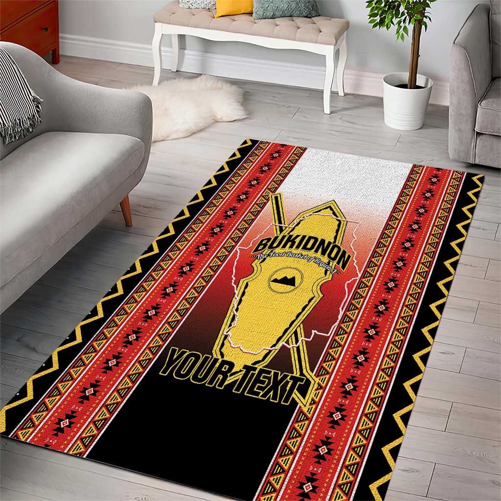 Personalised Bukidnon Philippines Area Rug The Food Basket of Region X