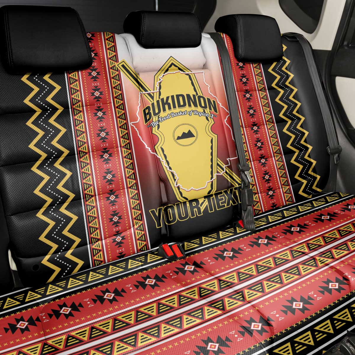 Personalised Bukidnon Philippines Back Car Seat Cover The Food Basket of Region X