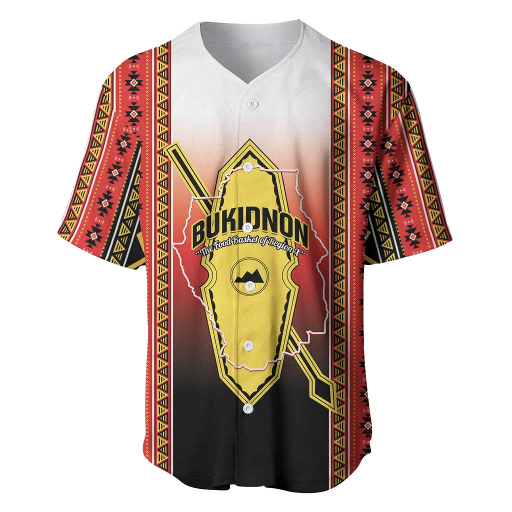 Personalised Bukidnon Philippines Baseball Jersey The Food Basket of Region X
