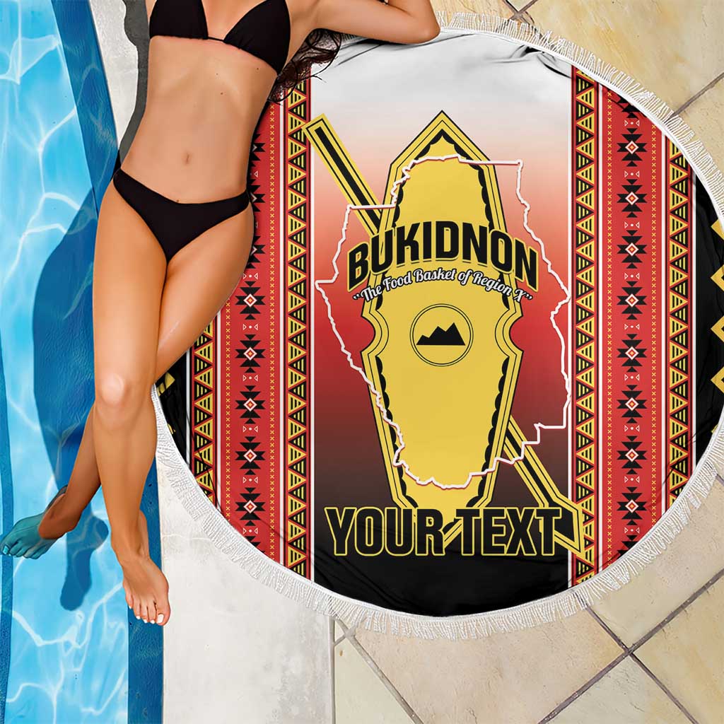 Personalised Bukidnon Philippines Beach Blanket The Food Basket of Region X