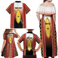 Personalised Bukidnon Philippines Family Matching Off Shoulder Maxi Dress and Hawaiian Shirt The Food Basket of Region X