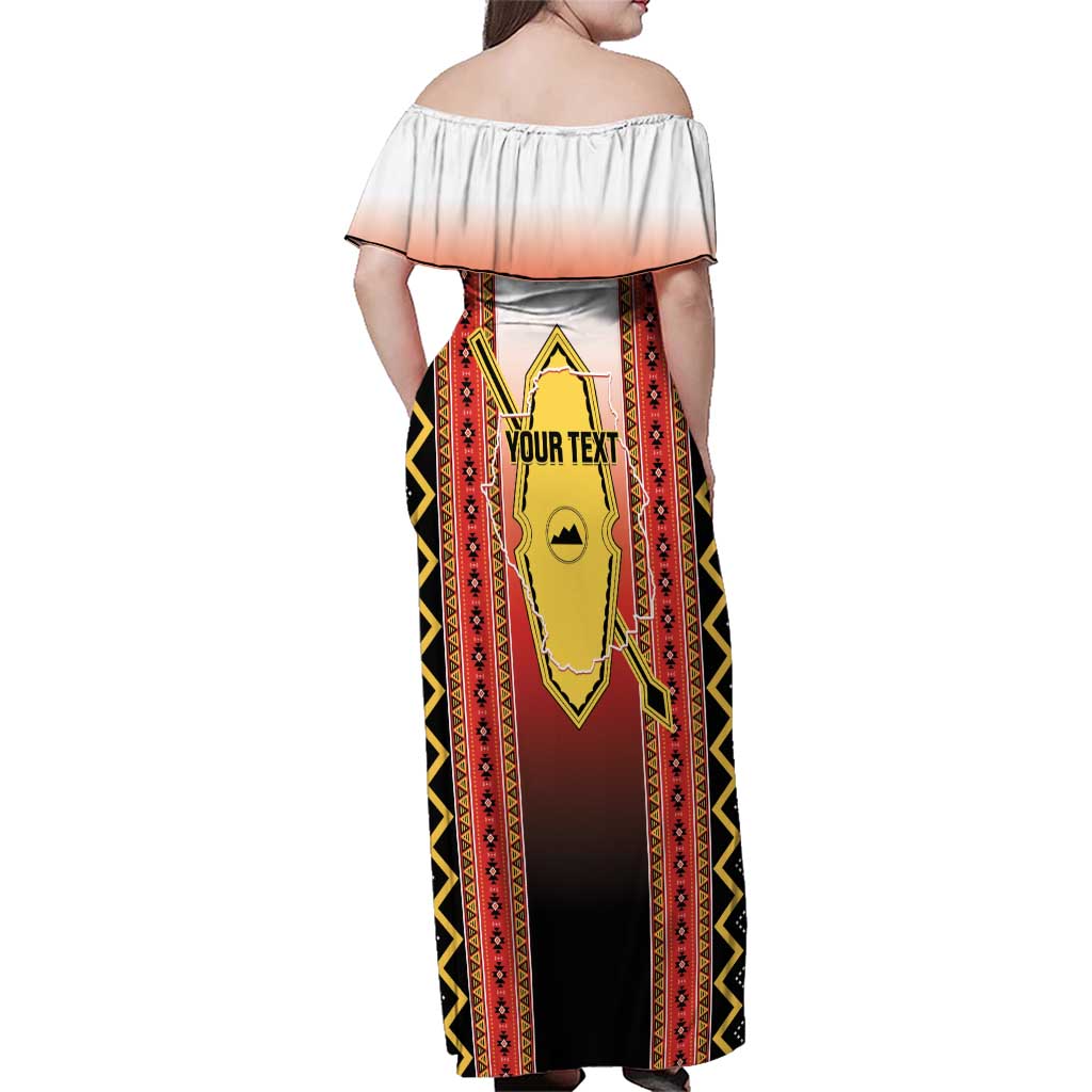 Personalised Bukidnon Philippines Family Matching Off Shoulder Maxi Dress and Hawaiian Shirt The Food Basket of Region X