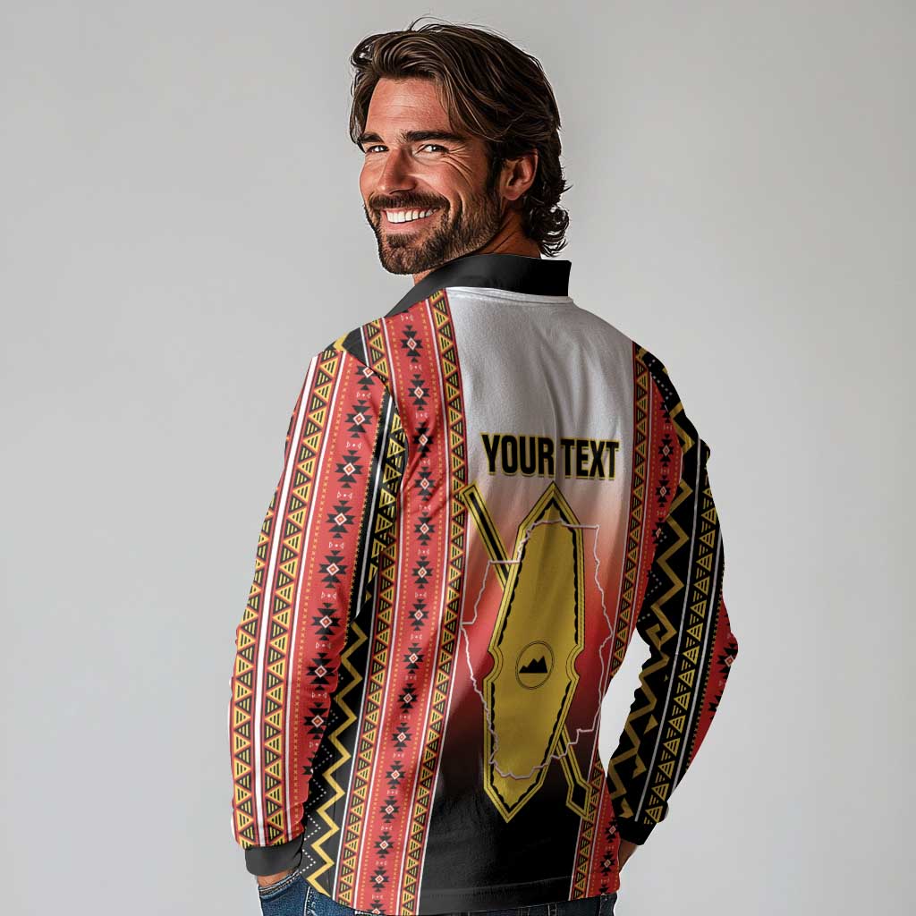 Personalised Bukidnon Philippines Long Sleeve Polo Shirt The Food Basket of Region X