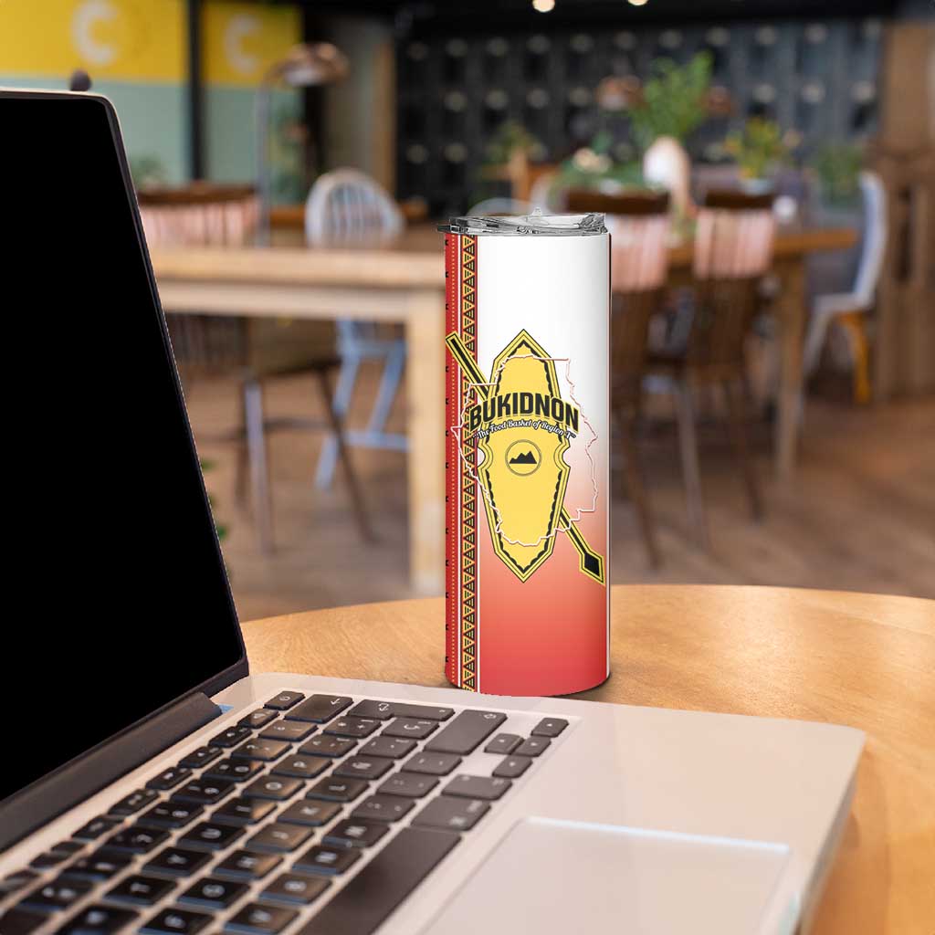Personalised Bukidnon Philippines Skinny Tumbler The Food Basket of Region X