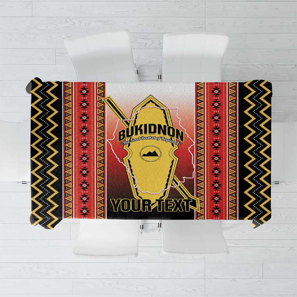 Personalised Bukidnon Philippines Tablecloth The Food Basket of Region X