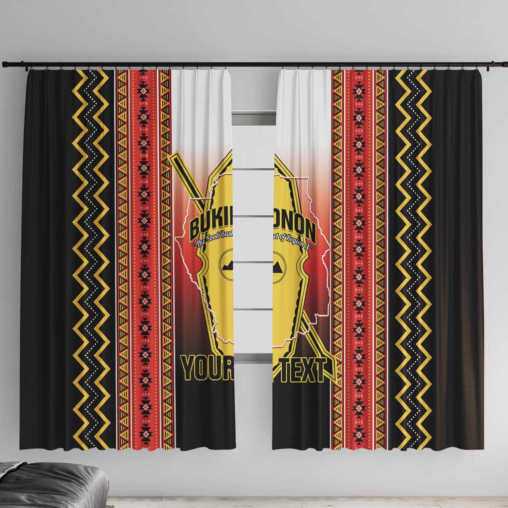 Personalised Bukidnon Philippines Window Curtain The Food Basket of Region X