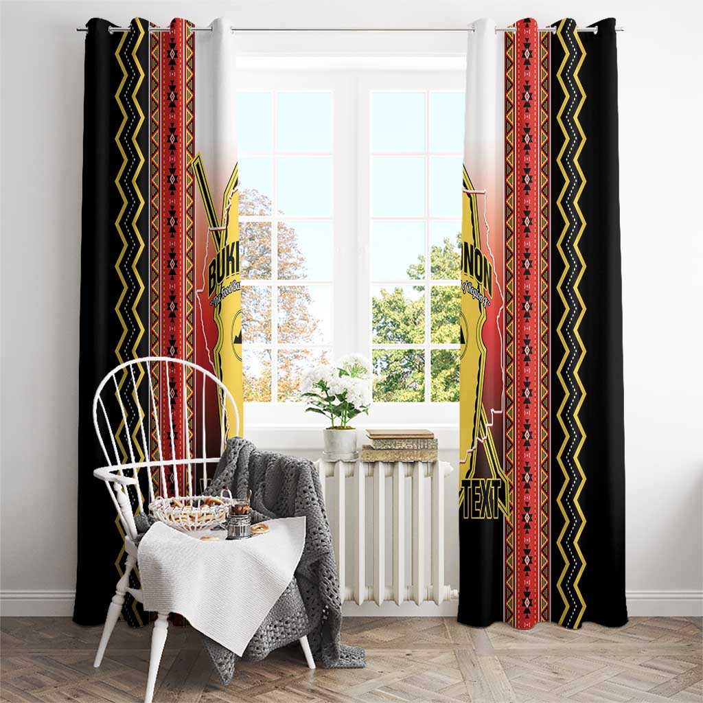 Personalised Bukidnon Philippines Window Curtain The Food Basket of Region X