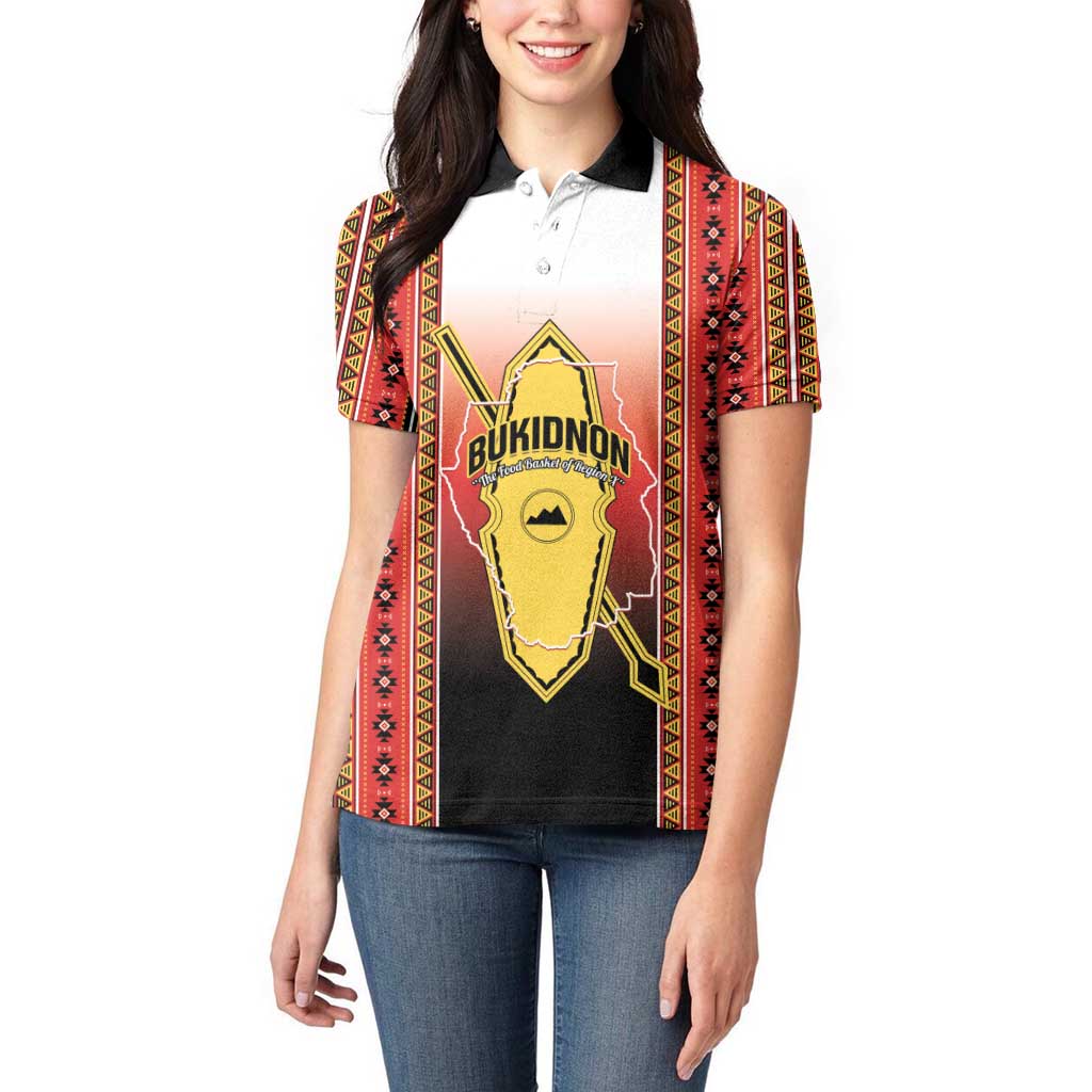 Personalised Bukidnon Philippines Women Polo Shirt The Food Basket of Region X
