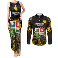Agusan del Sur Philippines Couples Matching Tank Maxi Dress and Long Sleeve Button Shirt Habagatang Agusan Lolong
