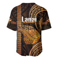 Polynesian Pride Hawaiian Islands Baseball Jersey Lani Map Gold Kanaka With Kakau LT14 - Polynesian Pride