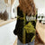 Polynesian Pride Hawaiian Islands Women Casual Shirt Oahu Map Yellow Kanaka With Kakau LT14 - Polynesian Pride
