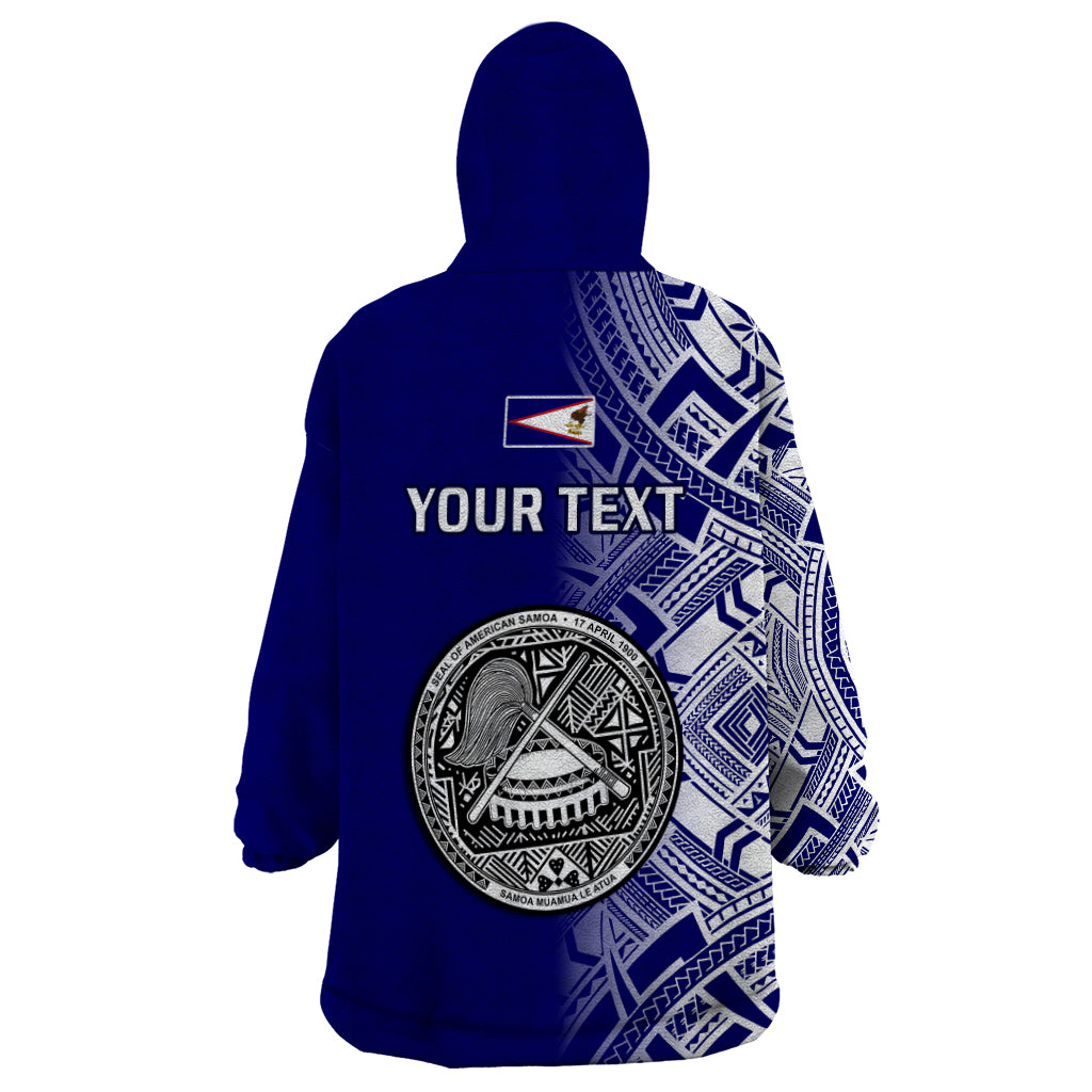 Personalised American Samoa Wearable Blanket Hoodie July 4 Independence Day LT14 - Polynesian Pride