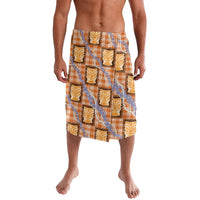 Aloha Hawaii Tiki Palaka Motifs Lavalava Honohono Lei Orange Elegant Vibes LT14 Orange - Polynesian Pride