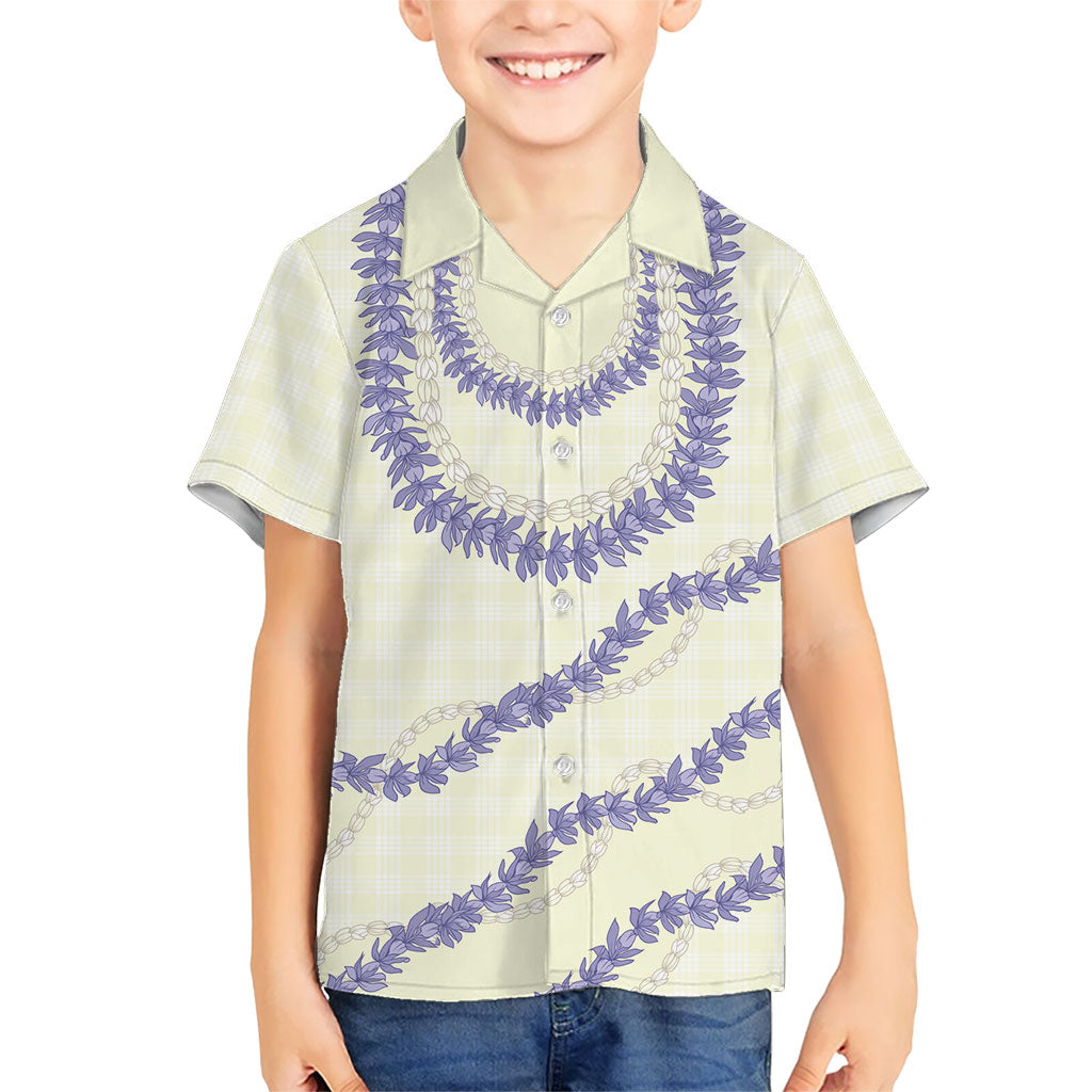 Hawaii Honohono Palaka Motifs Family Matching Tank Maxi Dress and Hawaiian Shirt Hawaiian Orchid Lei