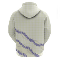 Hawaii Honohono Palaka Motifs Hoodie Hawaiian Orchid Lei LT14 - Polynesian Pride