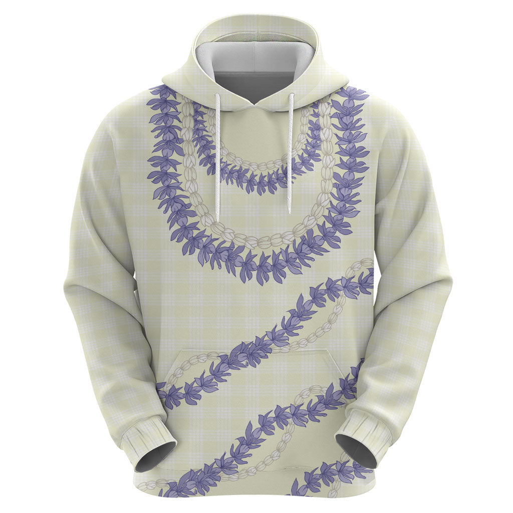 Hawaii Honohono Palaka Motifs Hoodie Hawaiian Orchid Lei LT14 - Polynesian Pride