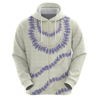 Hawaii Honohono Palaka Motifs Hoodie Hawaiian Orchid Lei LT14 - Polynesian Pride