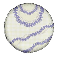 Hawaii Honohono Palaka Motifs Spare Tire Cover Hawaiian Orchid Lei