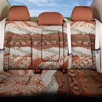 Aloha Hawaii Mikioi Lei Back Car Seat Cover Beige Tropical Flower Pattern - Polynesian Pride