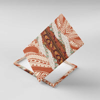 Aloha Hawaii Mikioi Lei Canvas Wall Art Beige Tropical Flower Pattern - Polynesian Pride