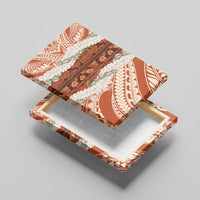 Aloha Hawaii Mikioi Lei Canvas Wall Art Beige Tropical Flower Pattern - Polynesian Pride