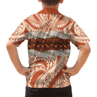 Aloha Hawaii Mikioi Lei Hawaiian Shirt Beige Tropical Flower Pattern - Polynesian Pride