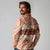 Aloha Hawaii Mikioi Lei Long Sleeve Polo Shirt Beige Tropical Flower Pattern - Polynesian Pride