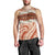 Aloha Hawaii Mikioi Lei Men Tank Top Beige Tropical Flower Pattern - Polynesian Pride
