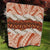 Aloha Hawaii Mikioi Lei Quilt Beige Tropical Flower Pattern - Polynesian Pride