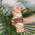 Aloha Hawaii Mikioi Lei Skinny Tumbler Beige Tropical Flower Pattern - Polynesian Pride