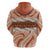 Aloha Hawaii Mikioi Lei Zip Hoodie Beige Tropical Flower Pattern - Polynesian Pride