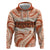 Aloha Hawaii Mikioi Lei Zip Hoodie Beige Tropical Flower Pattern - Polynesian Pride