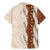 Aloha Hawaii Mikioi Lei Family Matching Mermaid Dress and Hawaiian Shirt Cattail Red Tropical Flower Pattern - Polynesian Pride
