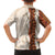 Aloha Hawaii Mikioi Lei Family Matching Off The Shoulder Long Sleeve Dress and Hawaiian Shirt Cattail Red Tropical Flower Pattern - Polynesian Pride