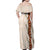 Aloha Hawaii Mikioi Lei Family Matching Off Shoulder Maxi Dress and Hawaiian Shirt Cattail Red Tropical Flower Pattern - Polynesian Pride