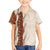 Aloha Hawaii Mikioi Lei Family Matching Short Sleeve Bodycon Dress and Hawaiian Shirt Cattail Red Tropical Flower Pattern - Polynesian Pride
