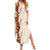 Aloha Hawaii Mikioi Lei Family Matching Summer Maxi Dress and Hawaiian Shirt Cattail Red Tropical Flower Pattern - Polynesian Pride