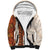 Aloha Hawaii Mikioi Lei Sherpa Hoodie Cattail Red Tropical Flower Pattern - Polynesian Pride