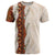 Aloha Hawaii Mikioi Lei T Shirt Cattail Red Tropical Flower Pattern - Polynesian Pride