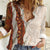 Aloha Hawaii Mikioi Lei Women Casual Shirt Cattail Red Tropical Flower Pattern - Polynesian Pride