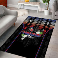 Mabuhay Philippines Festival Area Rug Filipino Map Sampaguita Igorot Pattern LT14 - Polynesian Pride