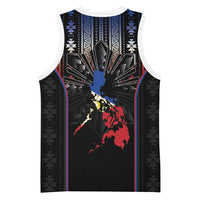 Mabuhay Philippines Festival Basketball Jersey Filipino Map Sampaguita Igorot Pattern LT14 - Polynesian Pride