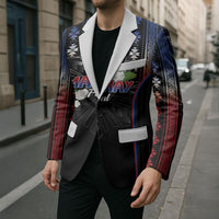 Mabuhay Philippines Festival Blazer Filipino Map Sampaguita Igorot Pattern LT14 - Polynesian Pride