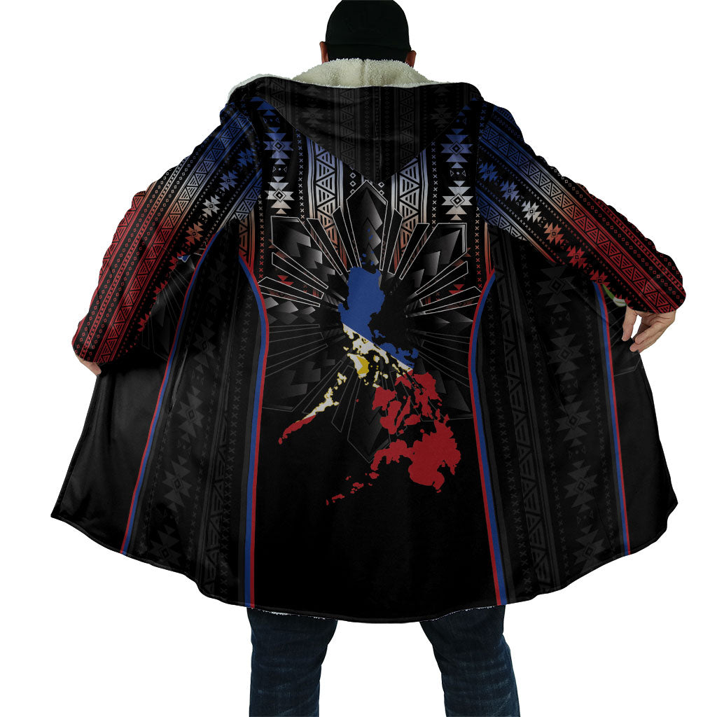 Mabuhay Philippines Festival Cloak Filipino Map Sampaguita Igorot Pattern LT14 - Polynesian Pride