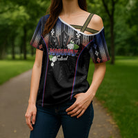 Mabuhay Philippines Festival Cross Shoulder Shirt Filipino Map Sampaguita Igorot Pattern LT14 - Polynesian Pride