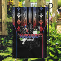 Mabuhay Philippines Festival Garden Flag Filipino Map Sampaguita Igorot Pattern LT14 Garden Flag Black - Polynesian Pride